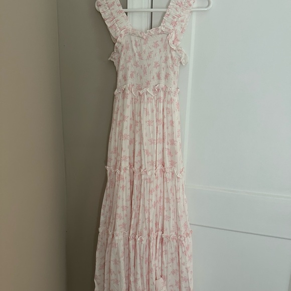 Floral Pink Maxi Dress - Picture 4 of 4